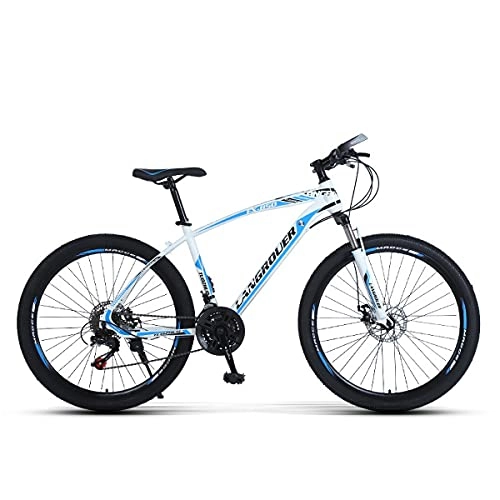 Mountain Bike : JKFDG 27 / 30 velocità, Telaio in Alluminio Ad Alta Resistenza, Sospensione Anteriore, Freno A Doppio Disco MTB Deragliatore Posteriore 24 / 26"per Bicicletta Mountain Bike per Adulti