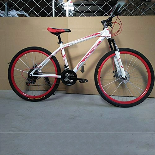 Mountain Bike : JYPCBHB Mountain Bike per Adulti ， 21 velocità ，con Telaio in Alluminio, Forcella Anteriore Ammortizzata， Freni A Disco, Adatto per La Guida All'Aperto（26 * 18.5 inch） B