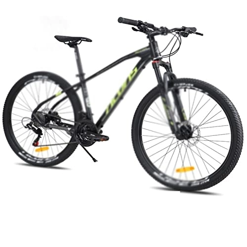 Mountain Bike : KOOKYY Bicicletta Mountain Bike M315 in lega di alluminio a velocità variabile auto freno a disco idraulico 24 velocità 27, 5 x 17 pollici fuoristrada (colore: nero verde, dimensioni: 24_27.5X17)