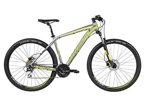 Mountain Bike : Kross Bicicletta MTB Mountainbike XC Shimano Alluminio Level B2 (S, Grafite / Lime Opaco)