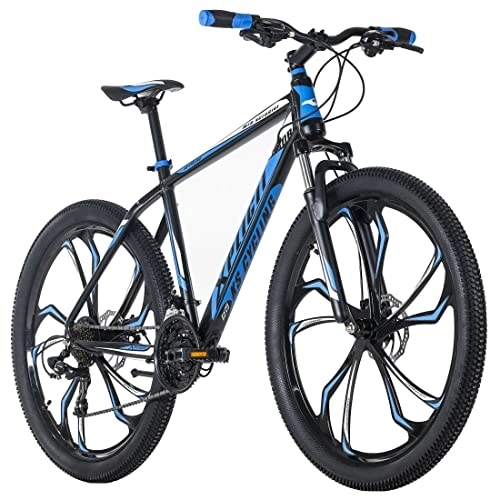 Mountain Bike : KS Cycling Mountainbiek, Mountain Bike Hardtail 27, 5'' Xplicit Nero-Blu RH 53 cm Unisex Adulto, 27, 5 Zoll