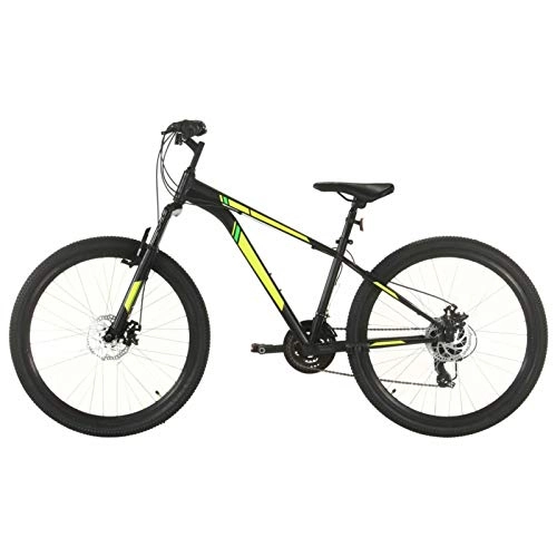 Mountain Bike : Ksodgun Ruote da 27.5 Pollici per Mountain Bike Trasmissione a 21 velocità, Altezza Telaio 38 cm, Nero