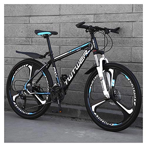 Mountain Bike : KXDLR Mountain Bike, Hard-Coda della Bicicletta della Montagna, Doppio Freno A Disco Anteriore E Sospensioni, 26Inch 3 Razze Ruote, Blu, 27 Speeds