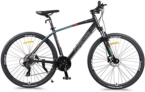 Mountain Bike : LAMTON 27 velocit Road Bike a Disco Freno Idraulico Quick Release Alluminio Leggero della Bicicletta della Strada Uomo Donna Citt Commuter Biciclette (Colore : Grey)