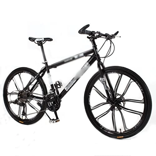 Mountain Bike : LANAZU Bicicletta Mountain Bike Bicicletta 26 pollici 24 velocità 10 coltelli Studenti Studenti adulti Uomo e donna Multicolor (Black 155)