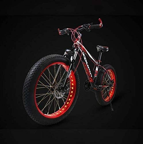 Mountain Bike : Leggero ， 20 biciclette pollici Fat Tire montagna for gli uomini delle donne, Hardtail alto tenore di carbonio della struttura d'acciaio della bici di montagna della bicicletta, doppio freno a disco L