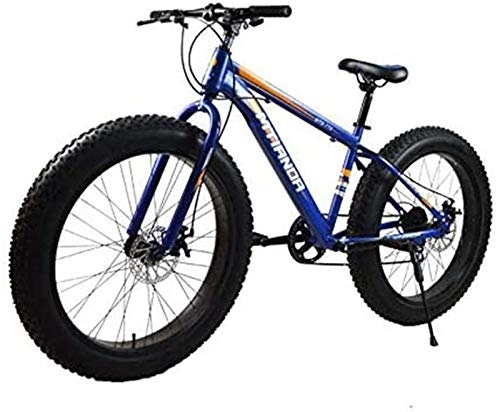 Mountain Bike : Leggero ， Fat Tire Mountain Bike for alto uomini e donne, da 17 pollici ad alta acciaio al carbonio Telaio, 7-Speed, 26-pollice ruote e 4, 0 pollici Wide Pneumatici Liquidazione dell'inventario