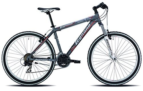 Mountain Bike : Legnano Ciclo 640 Val di Fassa, Mountain Bike Unisex – Adulto, Grigio / Rosso, 44