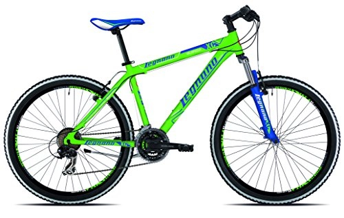 Mountain Bike : Legnano Ciclo 640 Val di Fassa, Mountain Bike Unisex – Adulto, Verde / Blu, 38