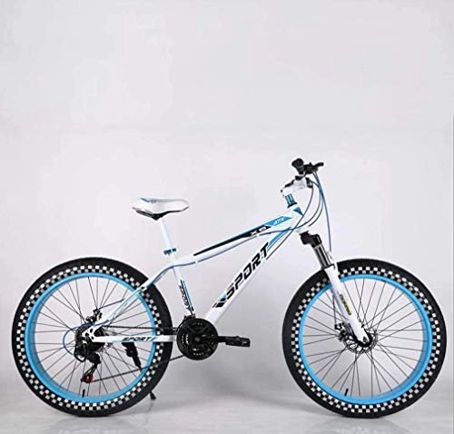 Mountain Bike : Leifeng Tower - Mountain bike da uomo, per adulti, con doppio freno a disco, bici da neve, bici da corsa, bici da corsa, ruote autostradali da 26 pollici (colore: E, dimensioni: 7 velocità)