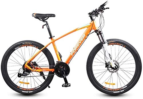 Mountain Bike : LEYOUDIAN 27 velocità Bici della Strada, Donne degli Uomini 26 Pollici Bicicletta da Corsa, Freno A Disco Idraulico, Alluminio Leggero della Bicicletta della Strada (Color : Orange)