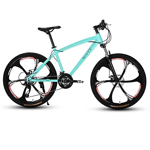 Mountain Bike : LILIS Mountain Bike Adulti MTB della Strada della Bicicletta Biciclette Mountain Bike for Uomo e Donna 24in Ruote Regolabile velocità Doppio Freno a Disco (Color : Blue, Size : 24 Speed)