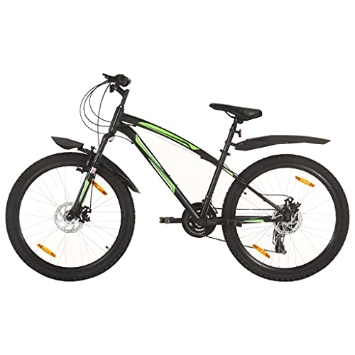 Mountain Bike : LINWXONGQP Materiale Telaio / Forcella: Acciaio Mountain Bike 21 Speed 26" Ruote 36 cm Nero Ricreazione all'aperto