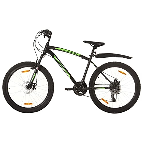 Mountain Bike : LINWXONGQP Materiale Telaio / Forcella: Acciaio Mountain Bike 21 Speed 26" Ruote 46 cm Nero Ricreazione all'aperto