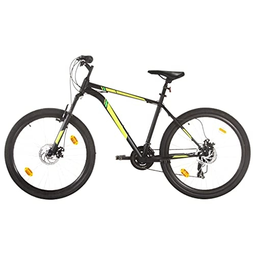 Mountain Bike : LINWXONGQP Materiale Telaio / Forcella: Acciaio Mountain Bike 21 Speed 27, 5" Ruote 50 cm Nero Ricreazione all'aperto
