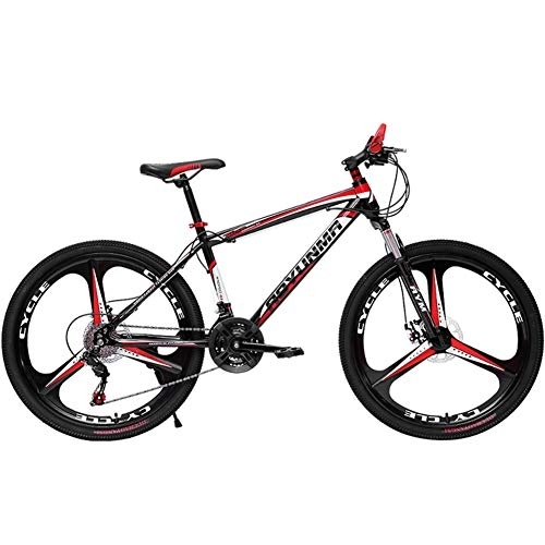 Mountain Bike : LNX 24 Pollici Mountain Bike - Doppio Freno a Disco - Bicicletta a velocità variabile per Studenti Adolescenti - Altezza Regolabile (21 / 24 / 27 / 30 velocità)