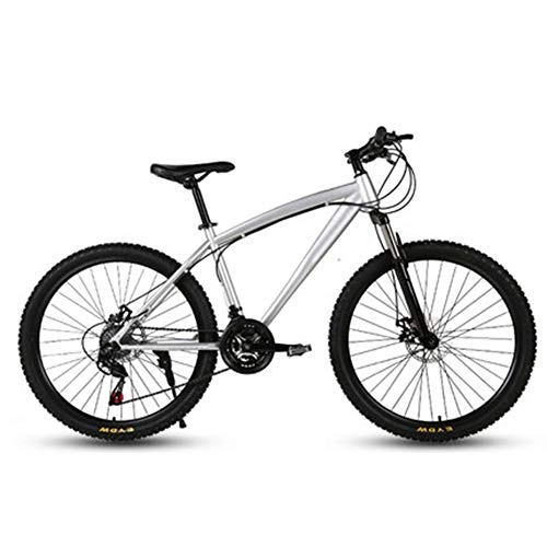 Mountain Bike : LPsweet Biciclette per Adulti, Doppio Freno A Disco di Assorbimento di Scossa Round One Adulti Bicicletta Pendolarismo Comodo E Veloce per Uomini E Donne Student Bambini, 27speed, 26inches