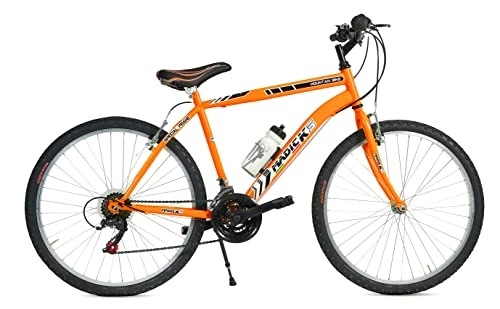 Mountain Bike : MADICKS Bicicletta Ragazzo Mountain Bike da Passeggio Misura 26 Bici con Cambio Arancio