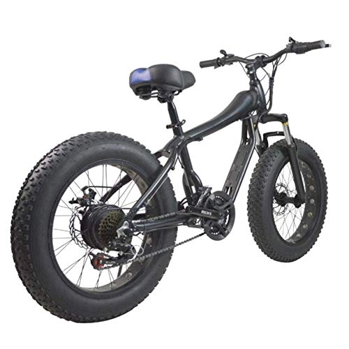 Mountain Bike : MIYNTB Mountain Bike, Shift 4, 0 Pneumatico Largo Leggero E Alluminio Folding Bike con Pedali Portable Neve Bicicletta Beach Bike