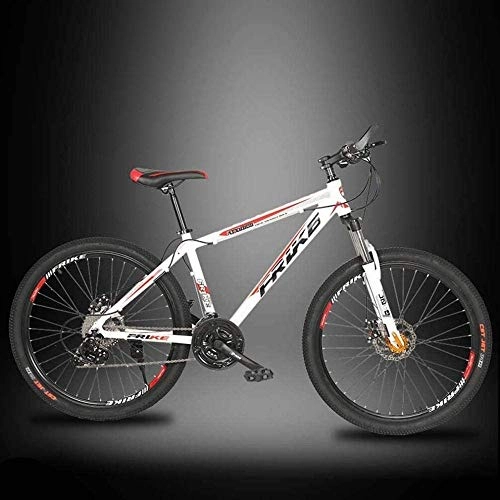 Mountain Bike : MJY Mountain bike da 26 pollici a velocità variabile per adulti, 21-24-27 velocità bici con telaio in lega di alluminio leggero, bicicletta con freno a doppio disco ad assorbimento degli urti 6-11, 27