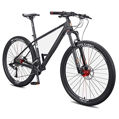 Mountain Bike : MJY Mountain bike da uomo, bici da montagna hardtail da 27, 5 pollici, telaio in fibra di carbonio, bicicletta da montagna per tutti i terreni con freno a disco