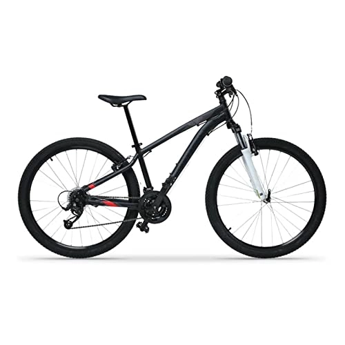 Mountain Bike : Mountain Bike, 21 velocità, ruote da 27, 5 pollici, telaio leggero in lega di alluminio, doppio freno a V, tre opzioni di colore. (colore: Nero-S)