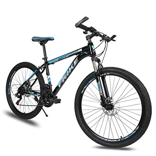 Mountain Bike : Mountain Bike Adulto 26 Pollici 21-24-27 Velocità Bici A Velocità Variabile Adulto, Assorbimento Degli Urti Bloccabile Anteriore E Freni A Doppio Disco Posteriori ( Color : Blue , Size : 27-speed )