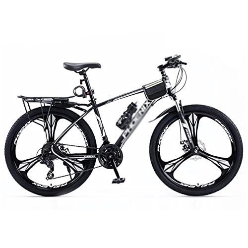 Mountain Bike : Mountain Bike Bicicletta MTB 27, 5 Pollici Mountain Bike 24 velocità con Telaio in Acciaio al Carbonio Freno A Disco Doppio E Sospensione Anteriore(Size:27 Speed, Color:Black)