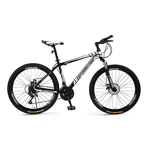 Mountain Bike : Mountain Bike Bicicletta MTB Abbastanza Anteriore Bike Mountain Bike Boys, Girls, Mens E Womens 26 Pollici Ruote con 21 Cambio di velocità con Telaio in Acciaio Ad Alta Carb(Size:21 Speed, Color:Nero)