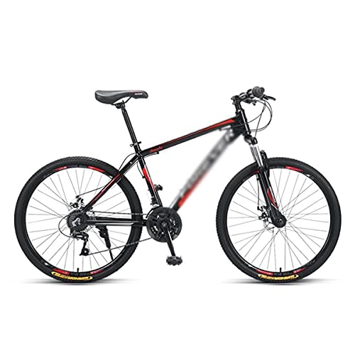 Mountain Bike : Mountain Bike Bicicletta MTB Bicicletta Da 26 Pollici In Acciaio Al Carbonio In Acciaio Al Carbonio 26 Pollici Con Freni A Doppio Disco Ciclismo Urban Commuter City Bicycle (Size:27 Speed, Color:rosso)