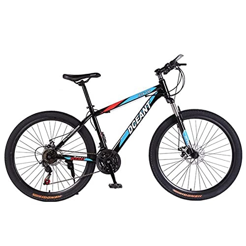 Mountain Bike : Mountain Bike Bicicletta MTB Hardtail Mountain Bike 26"Ruota Mountain Trail Bike Bike Ad Alta Carbonio in Acciaio Ad Alta Carbonio Outraoad Bicycles 21 velocità Sospensione Anteriore Bic(Color:Blu)