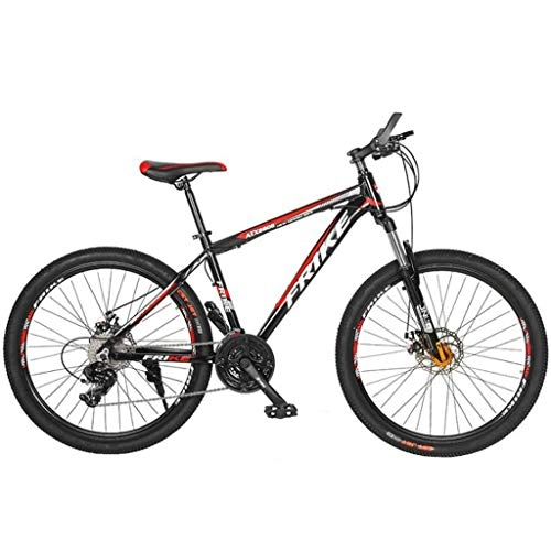 Mountain Bike : Mountain Bike bicicletta MTB Sportiva da Montagna 26 Pollici Mountain Biciclette 21 / 24 / 27 Costi Leggera In Lega Di Alluminio Telaio Full Suspension Freno A Disco - Nero Mountain Bike Mens Bicycle Bike