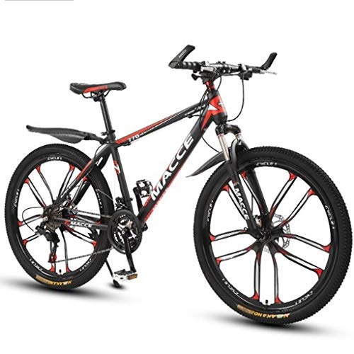 Mountain Bike : Mountain Bike bicicletta MTB Sportiva da Montagna Delle donne degli uomini della montagna Biciclette 26" MTB doppio freno a disco anteriore della bici Ravine sospensione in acciaio al carbonio Telaio