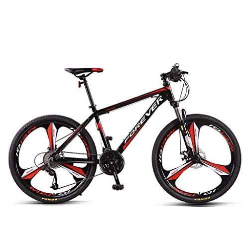 Mountain Bike : Mountain Bike bicicletta MTB Sportiva da Montagna Mountain bike, lega di alluminio Biciclette Telaio, doppio freno a disco e blocco Forcella anteriore, 26inch Ruota, 27 Velocità Mountain Bike Mens Bic