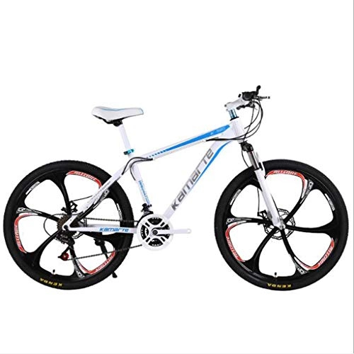 Mountain Bike : Mountain Bike Bicycle Bicicletta Bici Acciaio al carbonio MTB Ravine bici 26 pollici dual freno a disco anteriore sospensione Biciclette da montagna, 21 24 27 velocità ( Color : C , Size : 27 Speed )