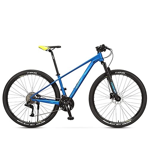 Mountain Bike : Mountain bike da 29 pollici, bicicletta da montagna hardtail con telaio in alluminio da 19 pollici Trasmissione leggera a 27 / 30 velocità con raggi del freno a disco per uomo Donna Bicicletta MTB da u