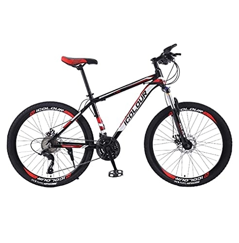 Mountain Bike : Mountain bike per adulti con deragliatore a ruota Bicicletta con telaio in alluminio leggero e robusto con freni a doppio disco a 21 velocità a 3 razze Forcella ammortizzata(Size:27.5in)