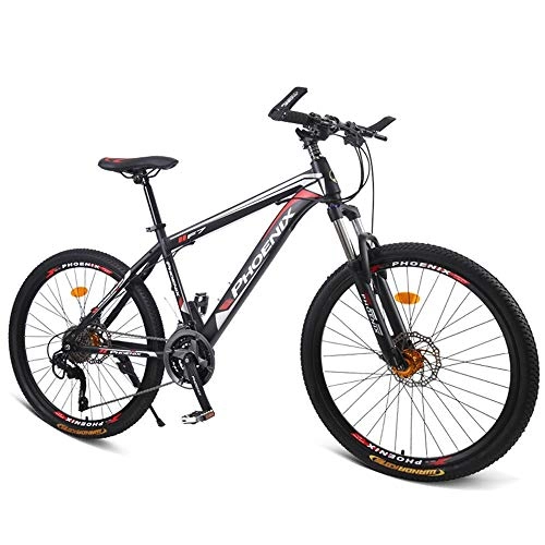 Mountain Bike : Mountain Bike Speed ​​Road Bike Freni a Doppio Disco Bicicletta con Serratura Ammortizzatore Maschio e Femmina Adulto 27 velocità 26 Pollici