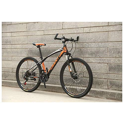 Mountain Bike : Mountain Bike. Sport all'aria aperta ForkSuspension mountain bike con ruote 26inch, HighCarbon telaio in acciaio, freni a disco meccanici, e 2130 costi Drivetrain ( Color : Black , Size : 24 Speed )