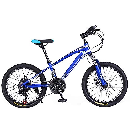 Mountain Bike : NBWE Telaio per Bicicletta in Alluminio Freni a Disco Anteriore e Posteriore Mountain Bike per Bambini 20 Pollici 21 velocit off-Road Cycling