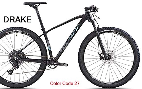 Mountain Bike : OLYMPIA BICI DRAKE-29 SRAM Race NXE Disc 12V RST Blaze RL Gamma 2020 (Nero Azzurro (cod. 27), 52 CM - XL)