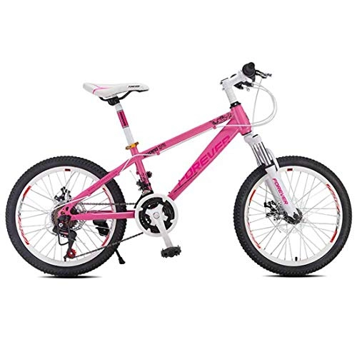 Mountain Bike : Pieghevole Bicicletta 24 velocit Mountain Bike Telaio in Acciaio ad Alto Carbonio Citybike per Adulti Bici, Pink