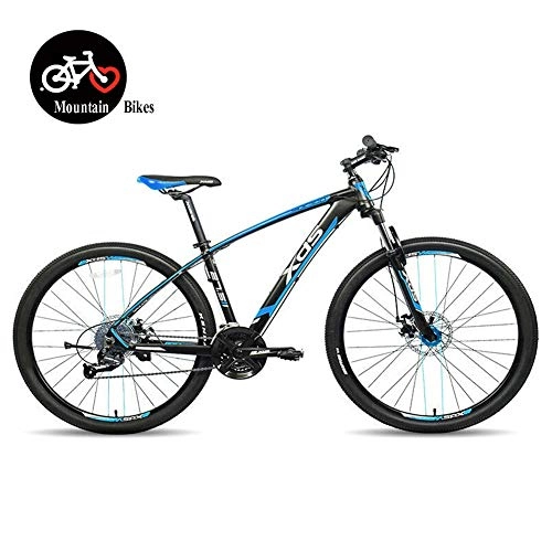 Mountain Bike : QMMD 27.5 Pollici Mountain Bike, Unisex 27 velocit Biciclette, Adulti Hardtail Mountainbike, Telaio Alluminio Front Suspension Mountain Bike, Bicicletta, 17.5 inch Blue, 27 Speed