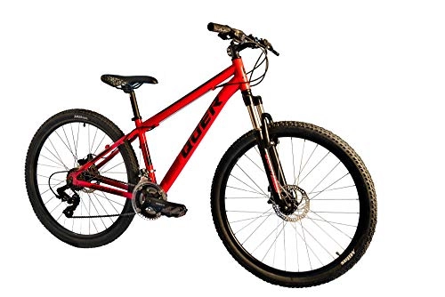 Mountain Bike : Quer Dusk 27, 5 Numero 2 27, 5", Alluminio, 21 velocità, Freno A Disco Meccanico, FORCHETTA (Yellow, XS15)