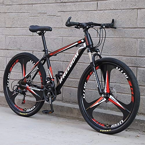 Mountain Bike : SANJIANG Mountain Bike 21 / 24 / 27 / 30 velocità con Freno A Doppio Disco City Bike 24 / 26 Pollici Adattamento per Tutti I Terreni Sospensione Ammortizzatore Anteriore con Coda Rigida, A-26in-24speed