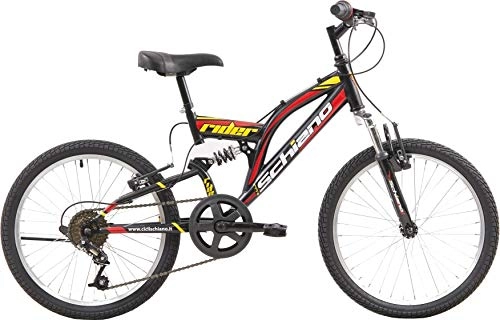 Mountain Bike : SCHIANO Rider Eco 20 pollici 35 cm Bambino 6SP V-Brake NERO / ROSSO
