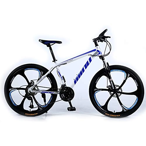 Mountain Bike : SIER Bicicletta per Adulti 26 Pollici 30 velocità Una Ruota Fuoristrada a velocità variabile Ammortizzatore per Uomini e Donne Bicicletta Bicicletta, Blue