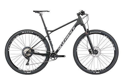 Mountain Bike : Silverback 006 Bicicletta, Unisex Adulto, Nero / Bianco, M