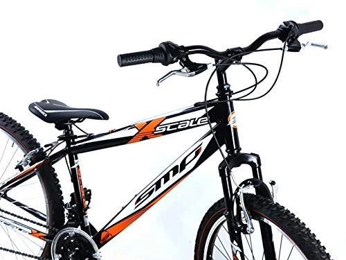 Mountain Bike : SMP Bicicletta Mountain Bike Acciaio 26 X-Scale Shimano 21 velocità / Arancio Nero Bianco (S (38))