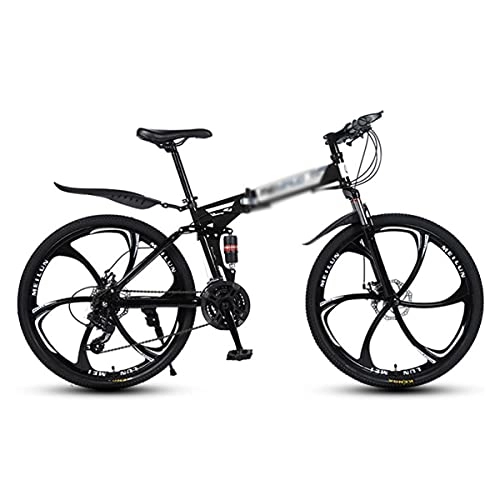 Mountain Bike : T-Day Mountain Bike Bicicletta MTB 26 Pollici Ruote Mountain Bike 21 / 24 / 27 velocità Bicicletta Sospensione Forcella Daul Disc Freni per Adulti Mens Womens(Size:21 Speed, Color:Nero)